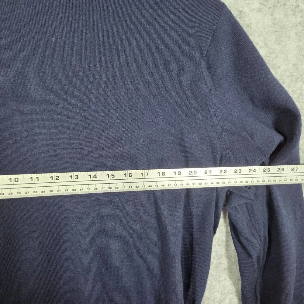 Club Room Men's Long Sleeve Pullover wool Knit Sweater Dark Blue Size XXL